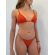 Conjunto Triquíni Cortininha Com Calça Pantalona 3 Peças - Laranja-escuro