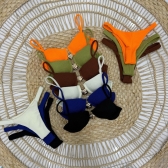 Kit Biquíni Meia Taça Bojo Estruturado E Detalhe Central - Off White