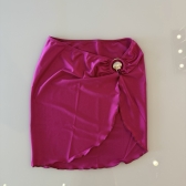 Kit 3 Itens Biquini Cintura Alta Top 2 Em 1 Bojo Estruturado - Fúscia