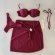 Kit 3 Pçs Biquíni Feminino + Pareô Alças Removíveis Pérolas - Fuscia