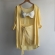 Conj Saída De Praia Chemise Manga Longa E Saia Franja Resort - Amarelo