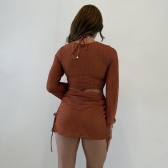 Kit 04 Peças Biquini De Renda Calcinha Asa Delta E Fio Duplo - Terra