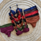 Biquíni Meia Taça Cos Alto Texturizado - Terracota