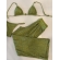 Conjunto Triquíni Cortininha Com Calça Pantalona 3 Peças - Verde Olivia