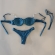 Kit 3 Pçs Biquíni Feminino + Pareô Alças Removíveis Pérolas - Azul