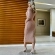 Vestido Midi Elegância Texturizada Tricot Modal - Rose